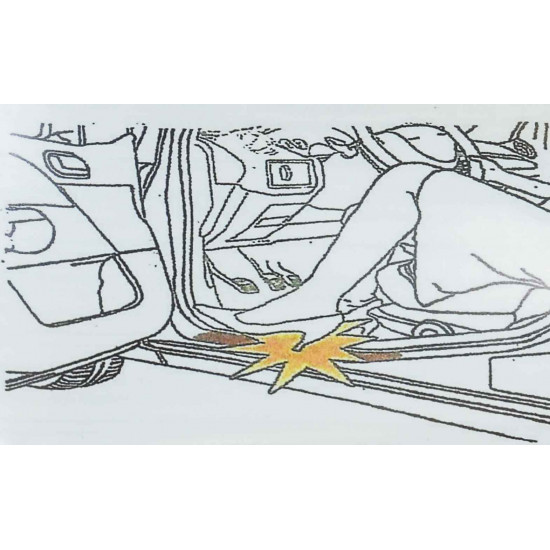 Protective film for loading edge and bumper VW T6 from model year 2015