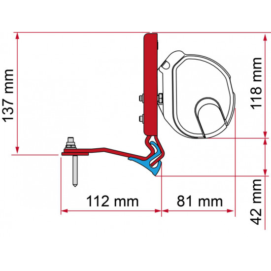 Fiamma adapter for F35 / F35Pro