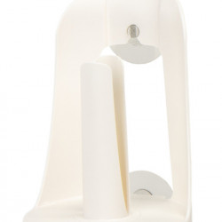 Kitchen roll holder - With 2 suction cups - White