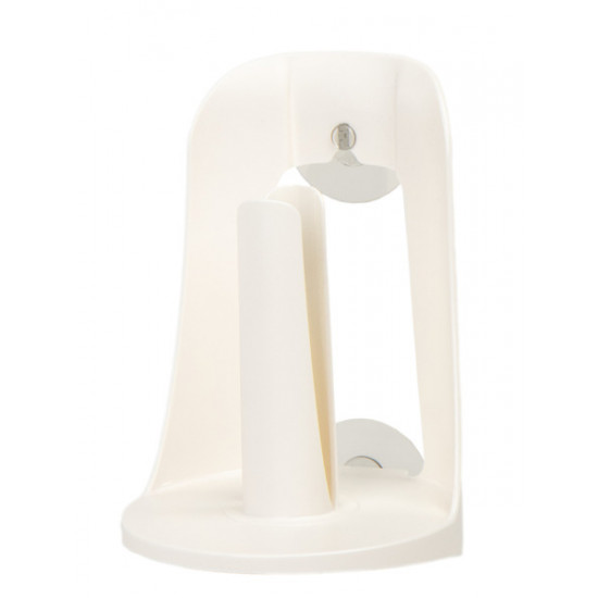 Kitchen roll holder - With 2 suction cups - White