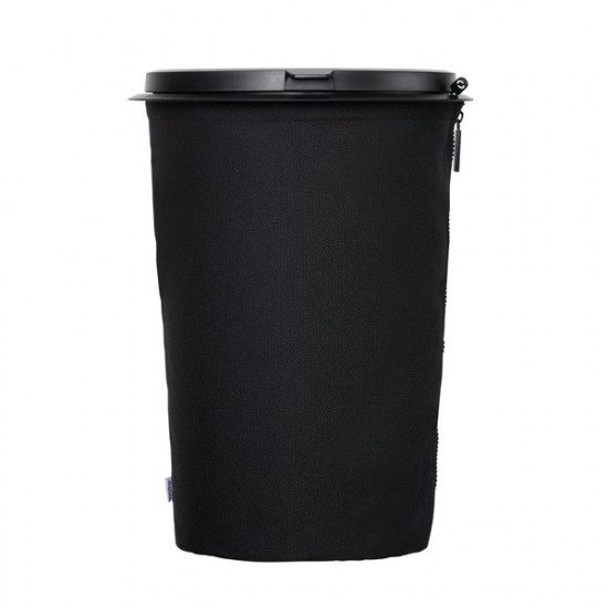 Flextrash waste bin, 3L, black, biodegradable material