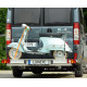 Motorcycle carrier for panel vans, 6.4 meters long