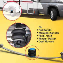 Auxiliary air springs 2-circuit basic set Master/Movano/Interstar model years 1998-2010 front-wheel drive