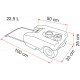Grey wastewater roll tank 23l