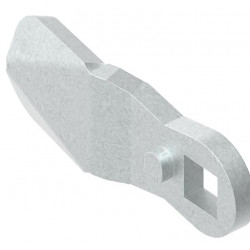 Tongue for door safety lock, height: 16mm, length: 45mm
