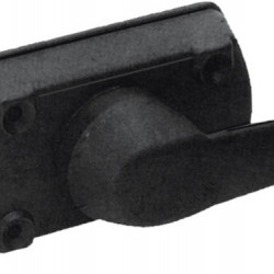 Caravan door lock - Right - Black / black