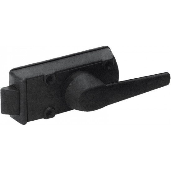 Caravan door lock - Right - Black / black