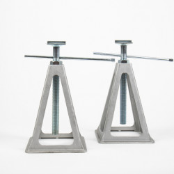 Carbest leveling jacks/caravan support stands, aluminum, 2 pieces