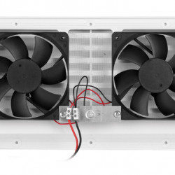 Ventilation grille with 2 valves