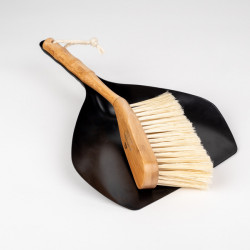 Holiday Travel Hand Broom and Dustpan Set, Bamboo