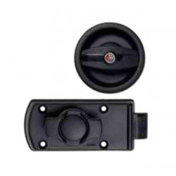 Caravan door lock, left, black