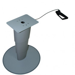 Primero Comfort single-column lifting table, 315-675mm, silver-grey