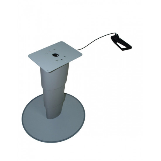 Primero Comfort single-column lifting table, 315-675mm, silver-grey