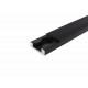 Ribbed cover profile - 2 m length - Black