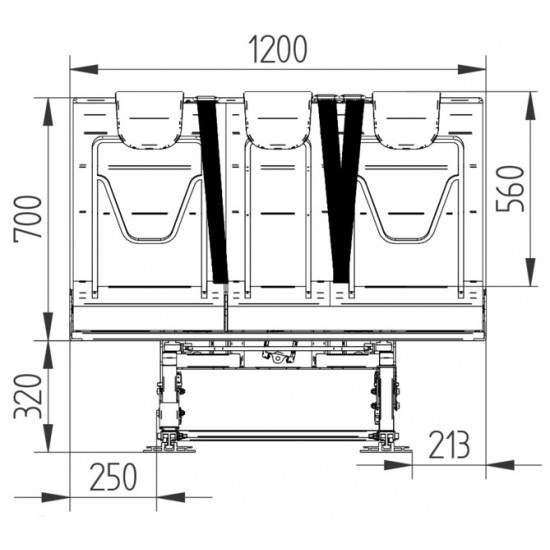 Seat/sleeping bench 540