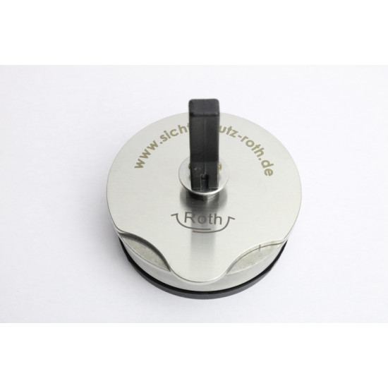 Base plate with suction cup