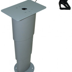 Primero Comfort single-column lifting table, 310-670mm, silver-grey