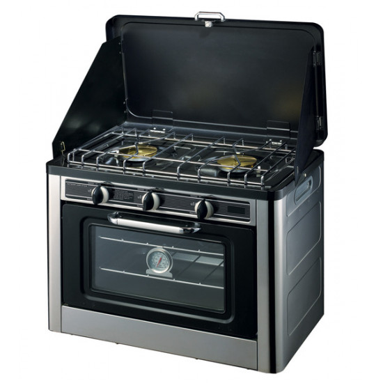 Portable gas cooker-oven combination - 30 mbar - Piezo ignition & flame failure device