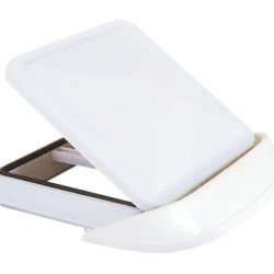 Crank-operated roof vent 40 x 40 cm with mosquito net