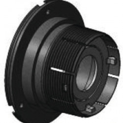 Fitting for auxiliary heater. Airtronic D2, Ø60mm, black