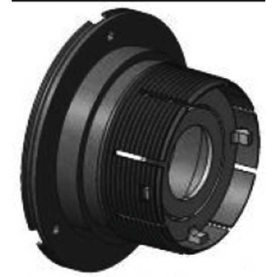 Fitting for auxiliary heater. Airtronic D3, Ø90mm, black