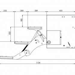 Electric 12V double step Series Z 480 mm - motor unit left