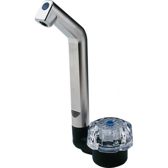 Luxury automatic tap, matte silver