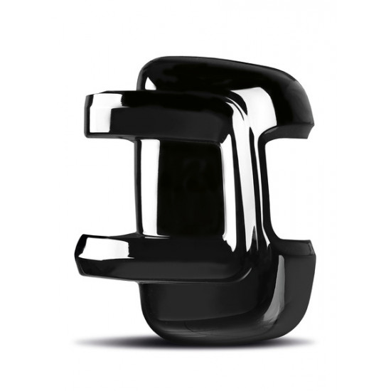 Mirror protector set - High-gloss black - Long version - Fiat Ducato and similar models