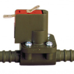 Membrane switch for shower, modern, hose connection on both sides, 0.4 bar