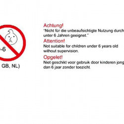 Sticker "Safety instructions against falling out of bunks"