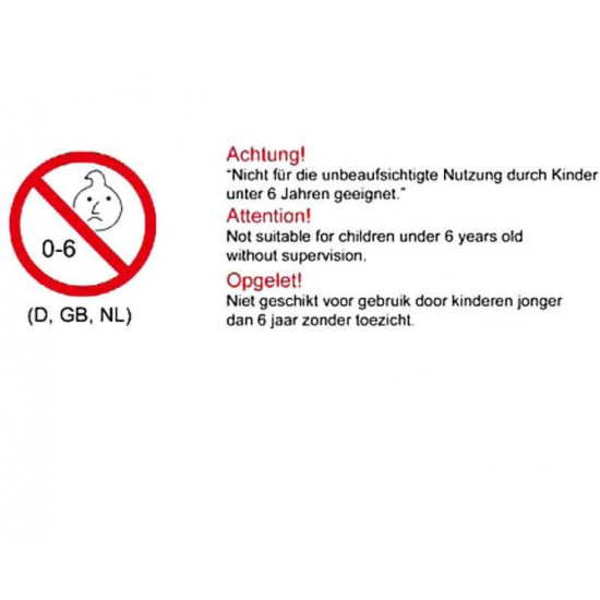 Sticker "Safety instructions against falling out of bunks"