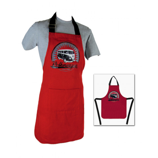 VW Collection red chef's apron