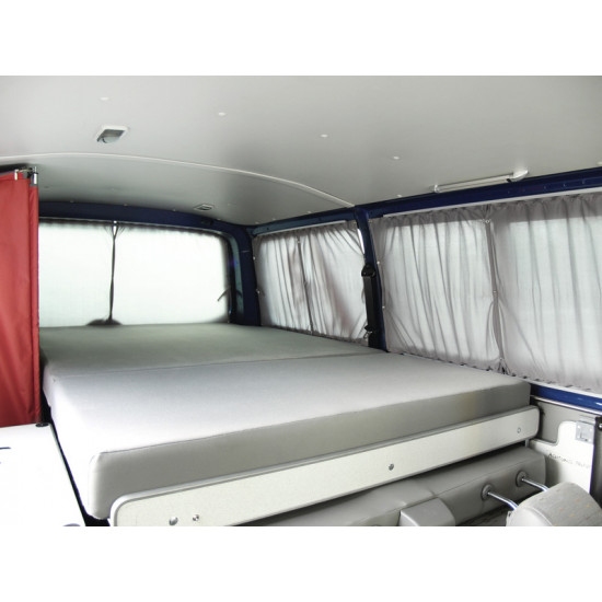 VW T6/5 KR Curtain Set Grey - Translucent