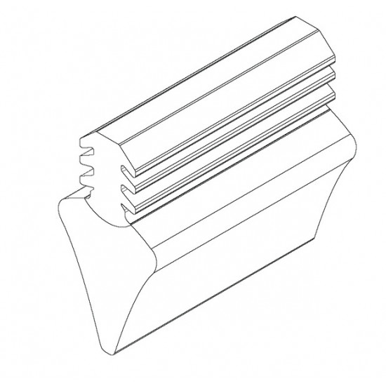 Rubber seal for Euro Slide frames
