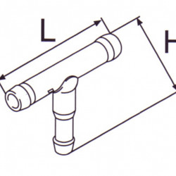 T-piece for branching off the fuel line