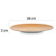 Porcelain dinner plates - set of 2 - apricot