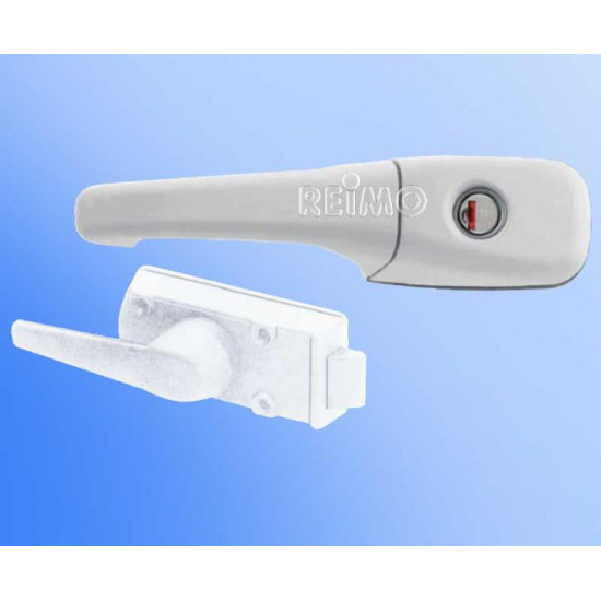 without cylinder + key Fiat white