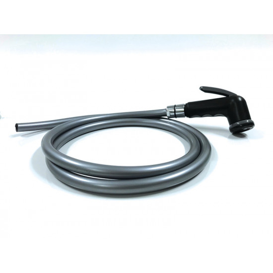 Lever shower with hose - Black