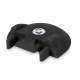 Additional end pieces for 44617 lashing rail 2m, black, for the vehicle exterior wall
