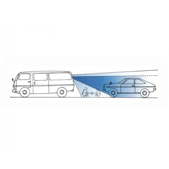 Carbest wide-angle lens for better rear view, 20x25cm