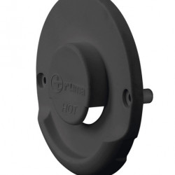 Black exterior fireplace part for wall-mounted fireplace set ZR 80
