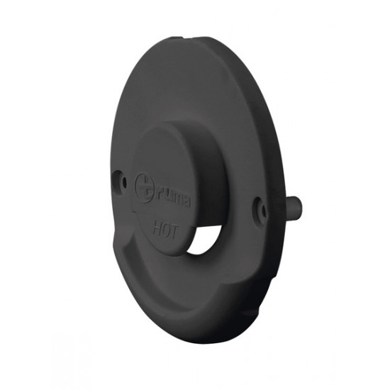 Black exterior fireplace part for wall-mounted fireplace set ZR 80