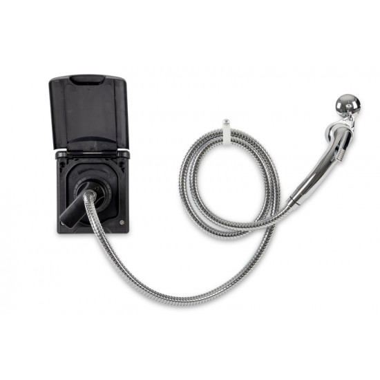 Service hatches with shower - Black