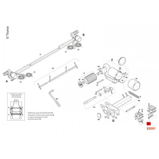 BWP standard frame set EM/CM Euro Mover II, frame height min. 185mm