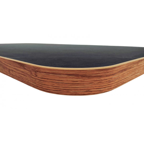 Lightweight tabletop - marble-effect top - matte white underside - oak-effect edges - Small
