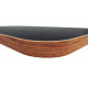 Lightweight tabletop - marble-effect top - matte white underside - oak-effect edges - Small