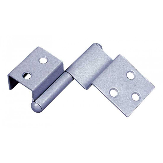 Special hinge, right, medium grey, loose
