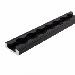 Lashing rail, narrow, extra high - Black