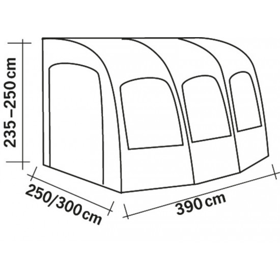 TAVIRA AIR 390 Caravan Inflatable Awning