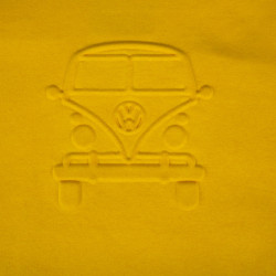 VW Bulli hoodie, size S, yellow, 65% cotton/35% polyester